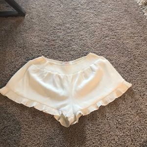 White flowy shorts